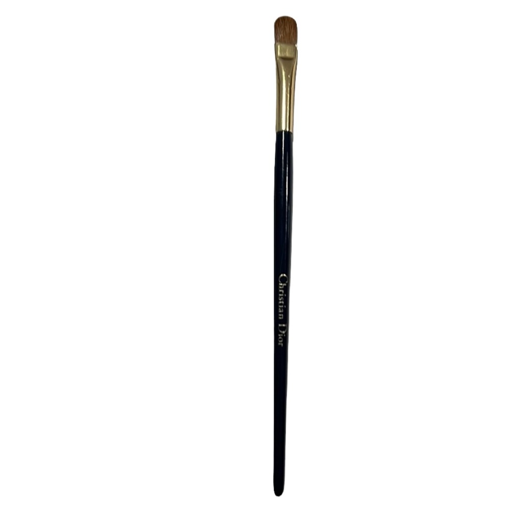Christian Dior Artist Makeup Eyeshadow Brush Blue Handle Gold letters 2002 Vtg